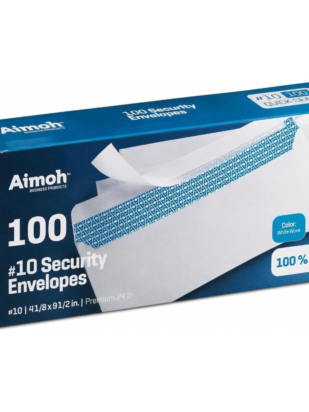 Security Mailing Envelopes Letter Size, Self Seal, 100 Count